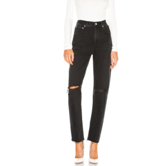 Agolde Cherie High Rise Straight Jeans - Picture 1 of 15